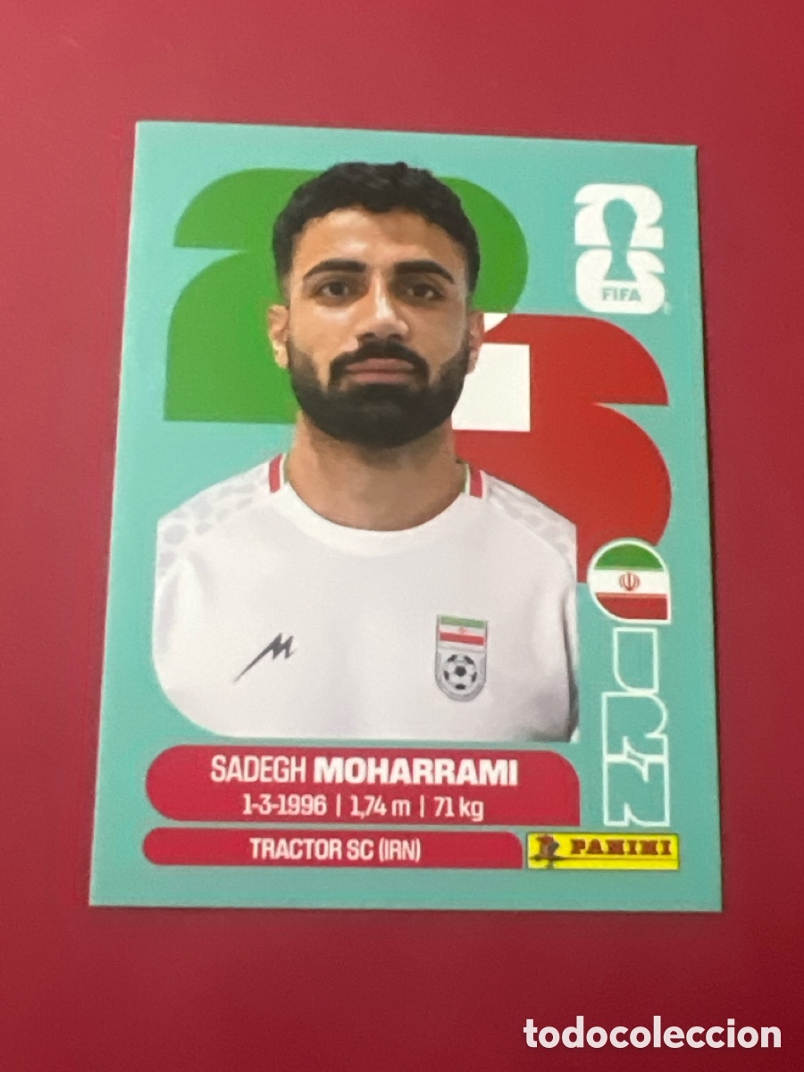 Cromos de f&uacute;tbol: C3310. IRN9 SADEGH MOHARRAMI 9 IR&Aacute;N IRN MUNDIAL FIFA WORLD CUP 2026 STICKER PANINI