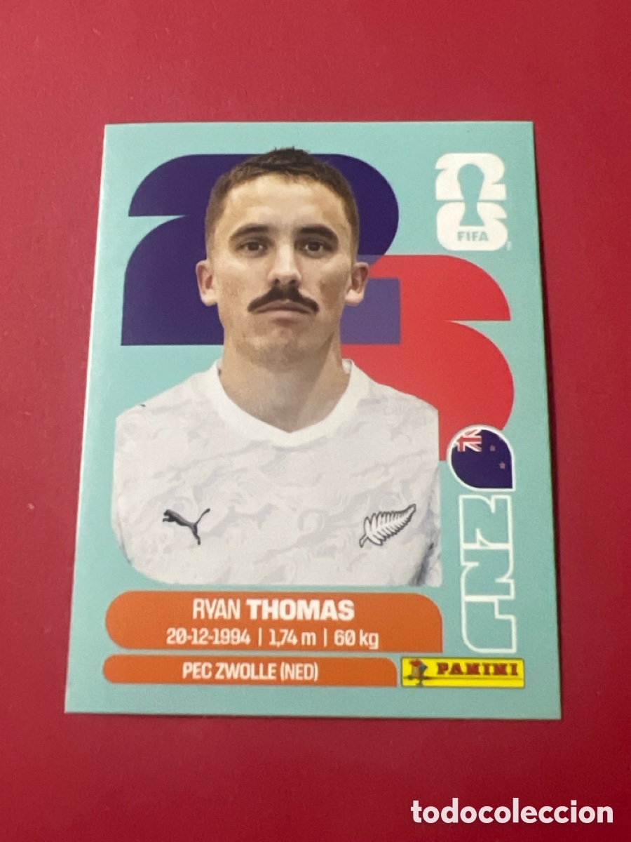 Cromos de f&uacute;tbol: C3312. NZL12 NZL 12 Ryan Thomas Nueva Zelanda Sticker Cromo FIFA World Cup 2026 26 Panini Mundial