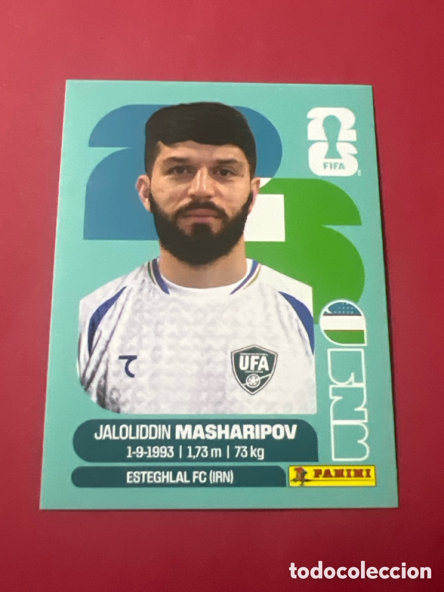 Cromos de f&uacute;tbol: C3315. MASHARIPOV UZBEKISTAN UZB 18 MUNDIAL F&Uacute;TBOL 2026 FIFA WORLD CUP PANINI SIN PEGAR