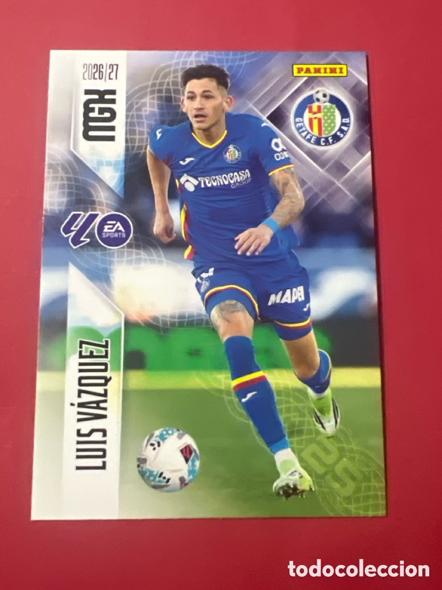 Cromos de f&uacute;tbol: C3318. 196 LUIS V&Aacute;ZQUEZ MEGACRACKS MGK 2026 2027 26 27 GETAFE