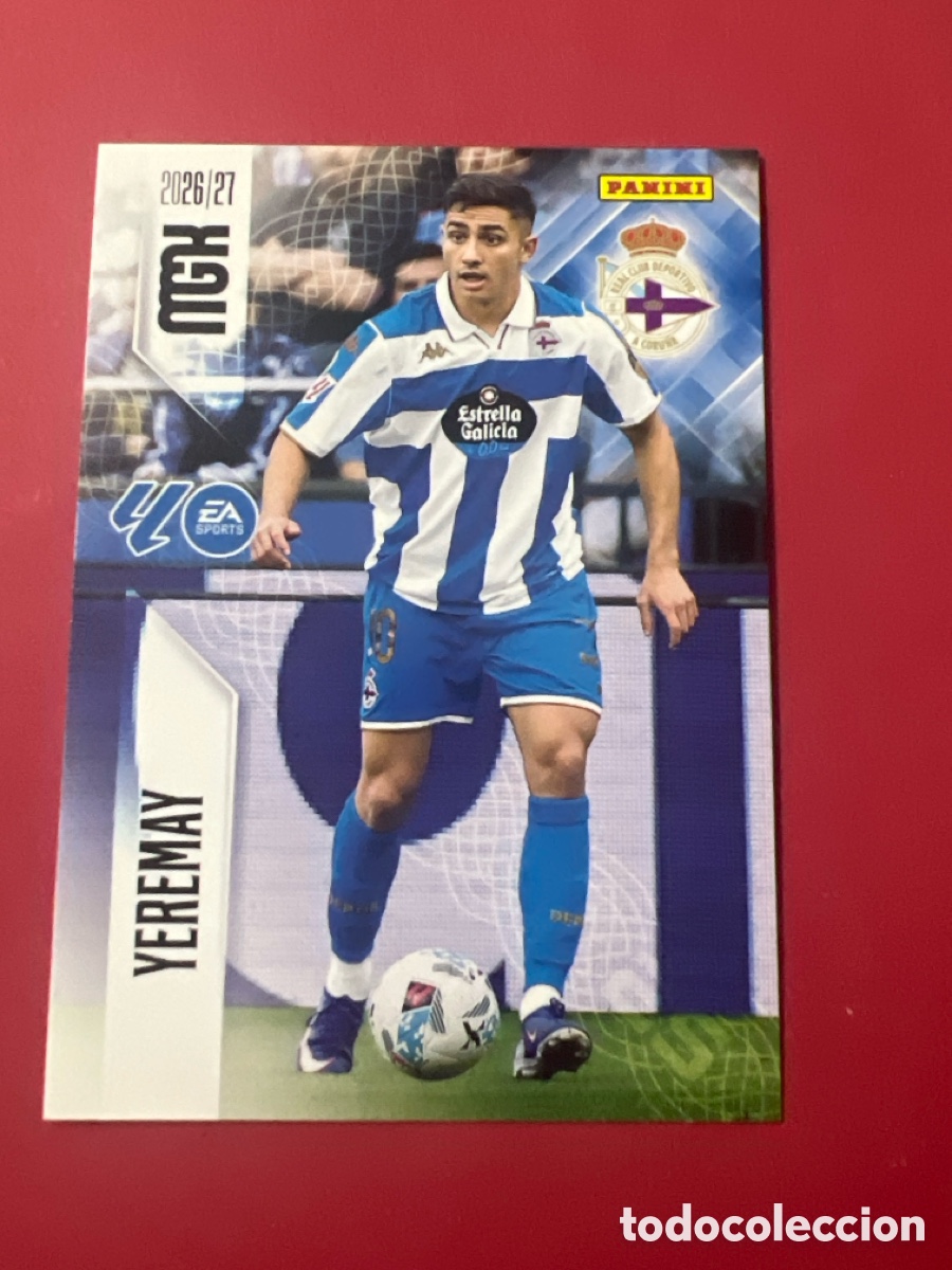 Cromos de f&uacute;tbol: C3333. MEGACRACKS MGK 2026 2027 26 27 PANINI N&ordm; 142 YEREMAY DEPORTIVO DE LA CORU&Ntilde;A