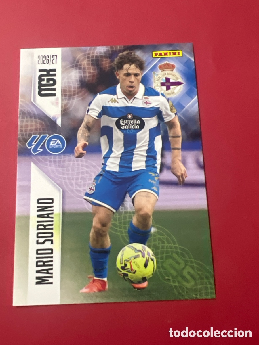 Cromos de f&uacute;tbol: C3336. 138 MARIO SORIANO MEGACRACKS MGK 2026 2027 26 27 DEPORTIVO DE A CORU&Ntilde;A