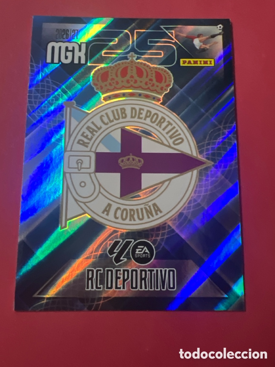Cromos de f&uacute;tbol: C3341. MEGACRACKS MGK 2026 2027 26 27 PANINI N&ordm; 127 ESCUDO DEPORTIVO DE LA CORU&Ntilde;A