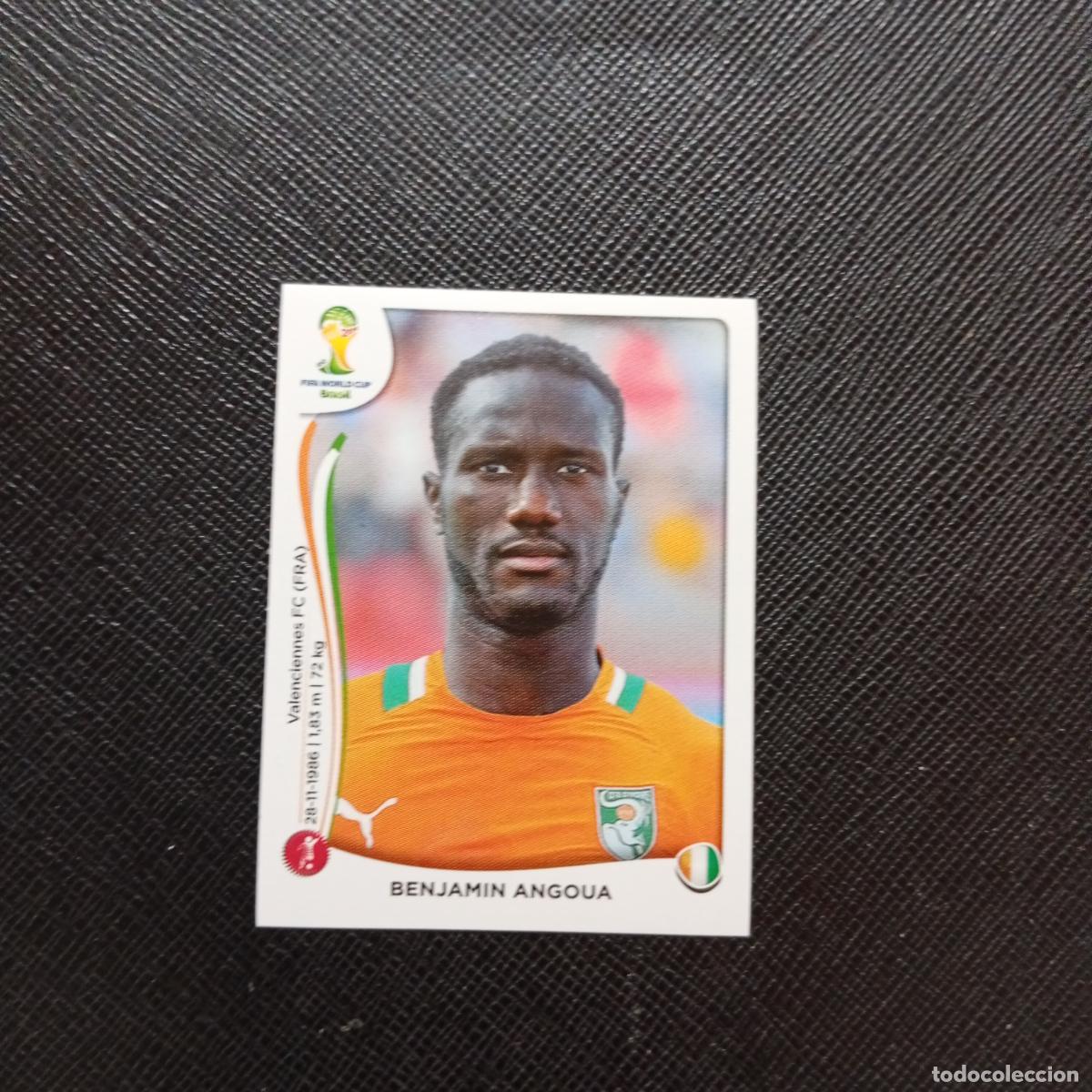 Cromos de f&uacute;tbol: 229 BENJAMIN ANGOUA COSTA MARFIL PANINI MUNDIAL BRASIL 2014 CROMO FUTBOL 14 - SIN PEGAR - CJ1