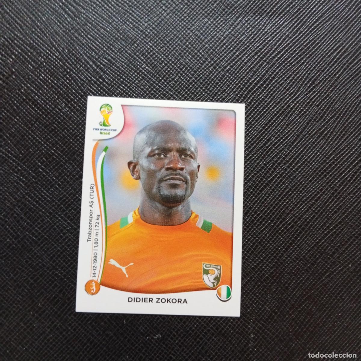 Cromos de f&uacute;tbol: 230 DIDIER ZOKORA COSTA MARFIL PANINI MUNDIAL BRASIL 2014 CROMO FUTBOL 14 - SIN PEGAR - CJ1