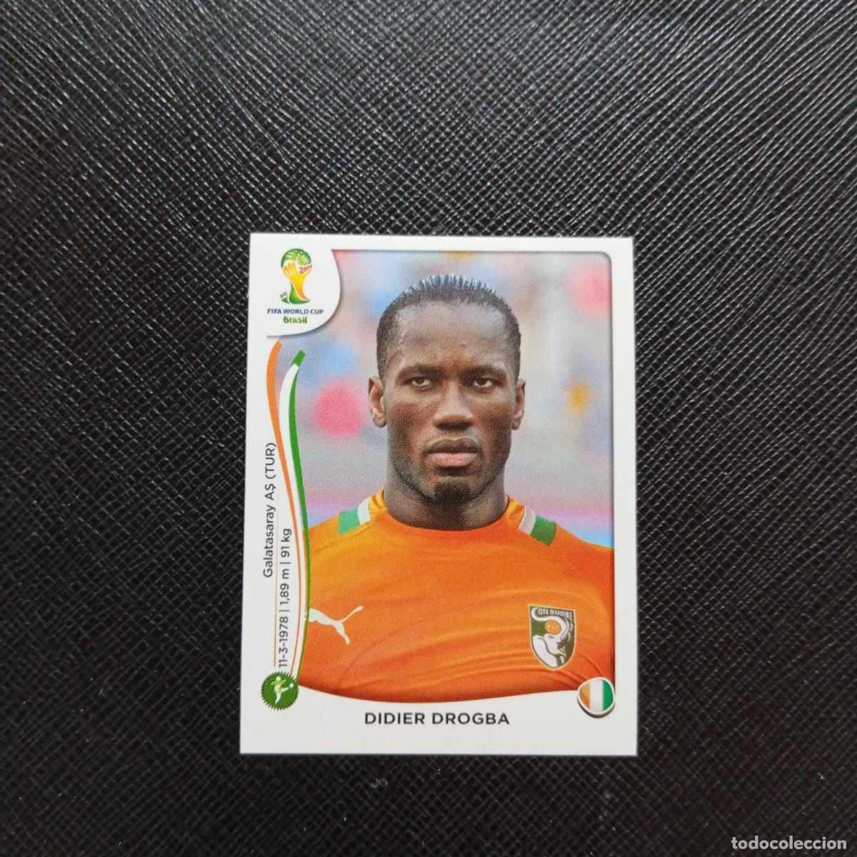 Cromos de f&uacute;tbol: 240 DIDIER DROGBA MARFIL PANINI MUNDIAL BRASIL 2014 CROMO FUTBOL 14 - SIN PEGAR - CJ1