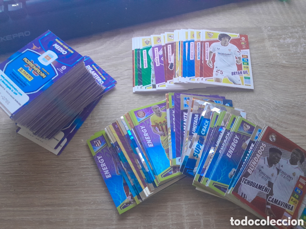 Cromos de f&uacute;tbol: lote 200 cromos adrenalyn xl 2022 2023 muchos con especiales