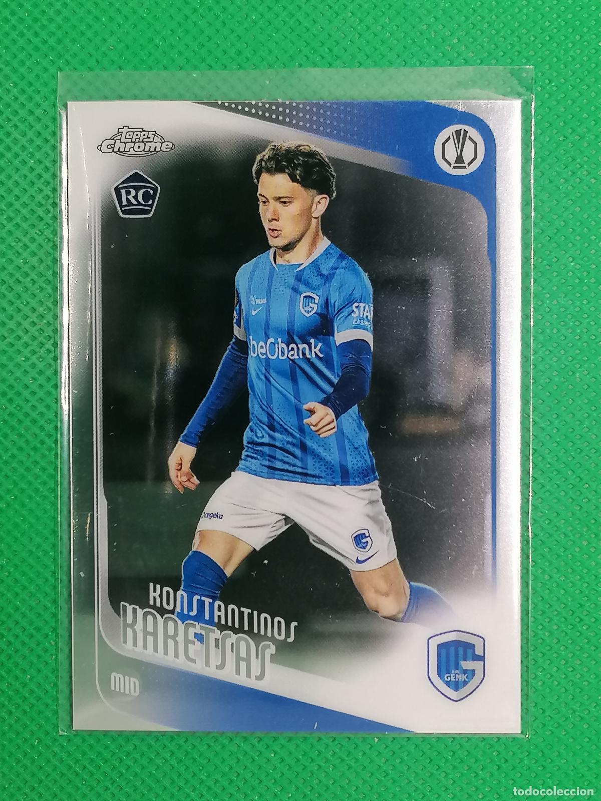 Cromos de f&uacute;tbol: 150 KONSTANTINOS KARETSAS GENK ROOKIE ⚽ TOPPS CHROME UCC 25 26 2025 2026 ⚽