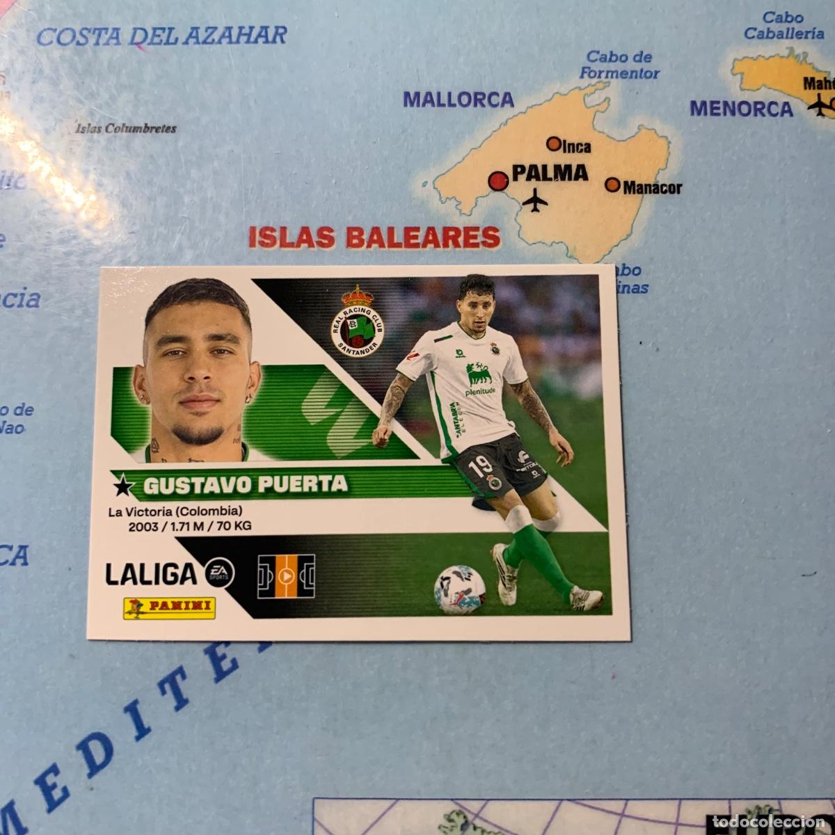 Cromos de f&uacute;tbol: Gustavo puerta n&uacute;mero 12 del Racing de Santander cromo liga este 26-27 2026-2027