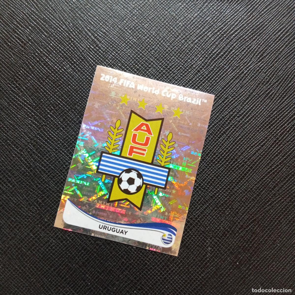 Cromos de f&uacute;tbol: 260 ESCUDO URUGUAY PANINI MUNDIAL BRASIL 2014 CROMO FUTBOL 14 - SIN PEGAR - CJ1