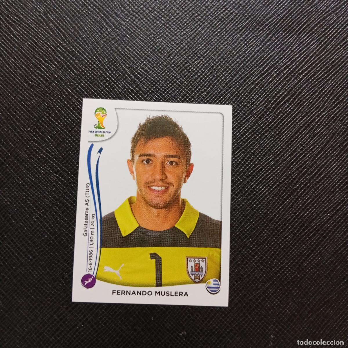Cromos de f&uacute;tbol: 262 FERNANDO MUSLERA URUGUAY PANINI MUNDIAL BRASIL 2014 CROMO FUTBOL 14 - SIN PEGAR - CJ1