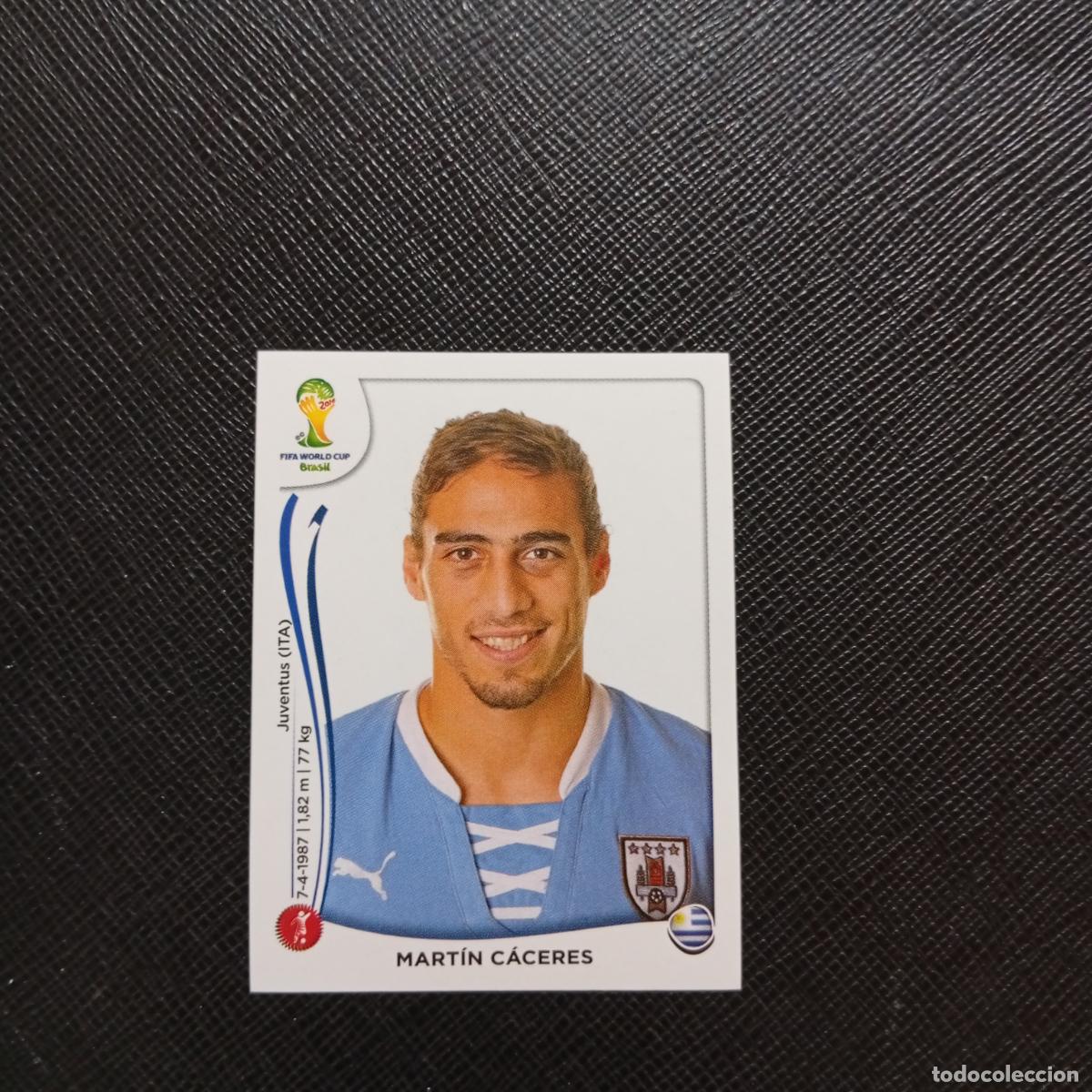 Cromos de f&uacute;tbol: 266 MARTIN CACERES URUGUAY PANINI MUNDIAL BRASIL 2014 CROMO FUTBOL 14 - SIN PEGAR - CJ1