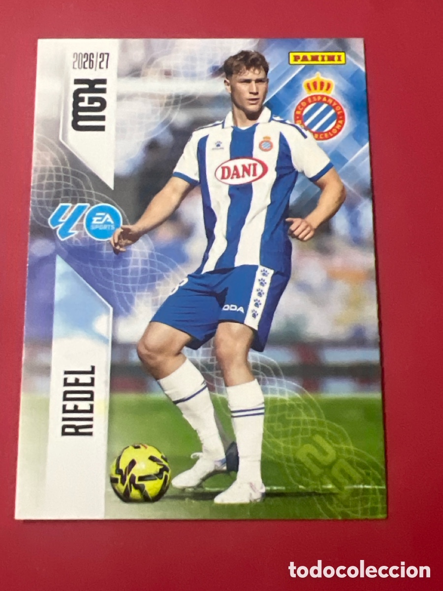 Cromos de f&uacute;tbol: C3356. MEGACRACKS MGK 2026 2027 26 27 PANINI N&ordm; 168 RIEDEL ESPANYOL ESPA&Ntilde;OL