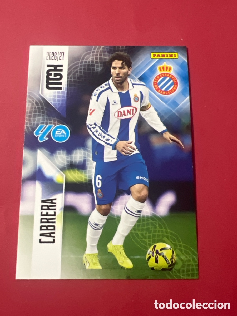 Cromos de f&uacute;tbol: C3360. MEGACRACKS MGK 2026 2027 26 27 PANINI N&ordm; 169 CABRERA ESPANYOL ESPA&Ntilde;OL
