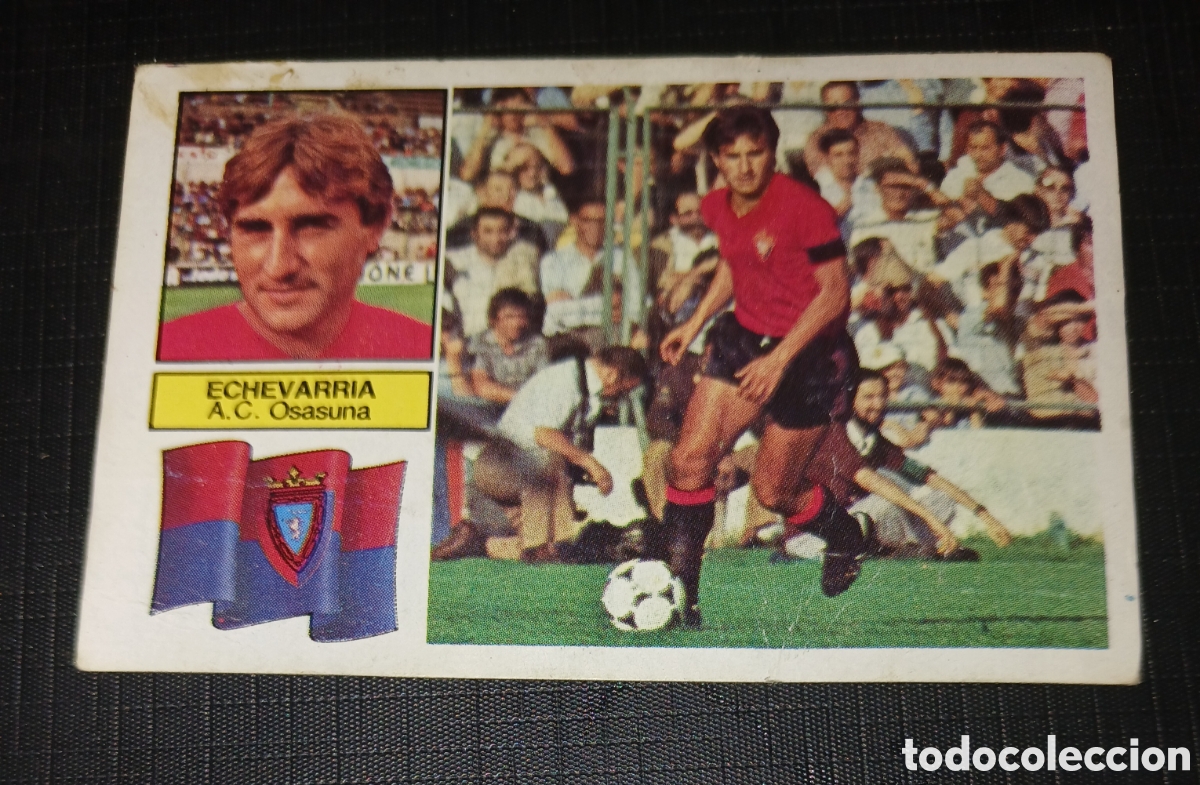 Cromos de f&uacute;tbol: Cromo Echevarria A.C. Osasuna Ed. Este Liga 1982 1983 82-83 Sin pegar, nunca pegado