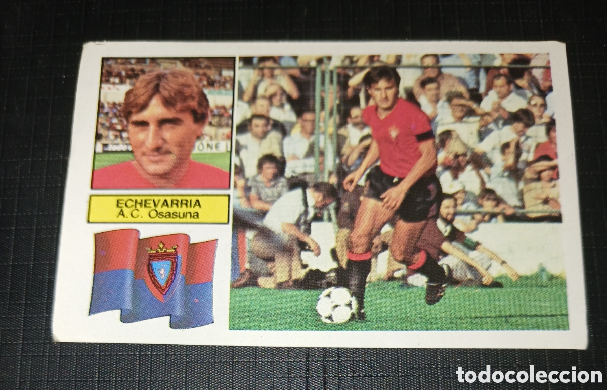 Cromos de f&uacute;tbol: Cromo Echevarria A.C. Osasuna Ed. Este Liga 1982 1983 82-83 Sin pegar, nunca pegado
