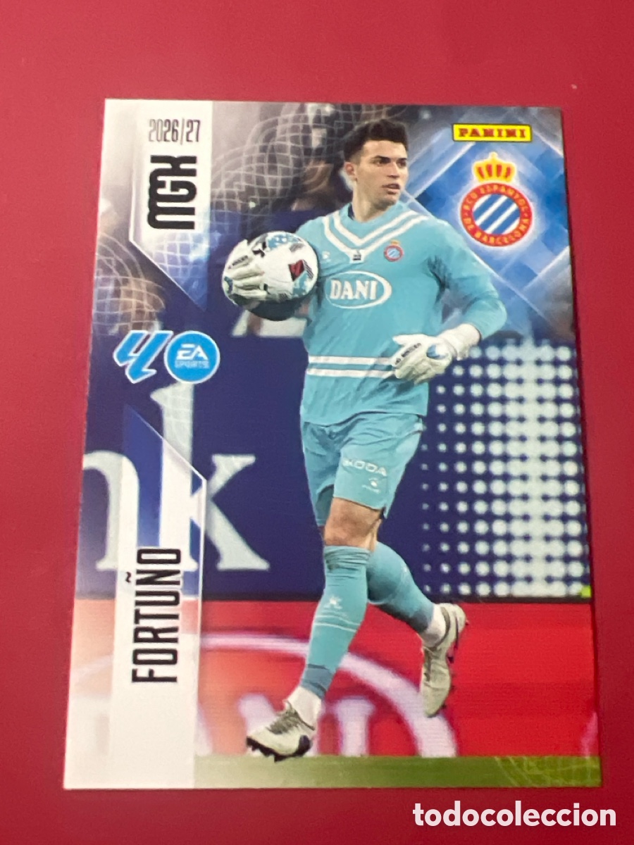 Cromos de f&uacute;tbol: C3374. MGK 2026/27 MEGACRACKS PANINI. #165 FORTU&Ntilde;O. R.C.D. ESPA&Ntilde;OL