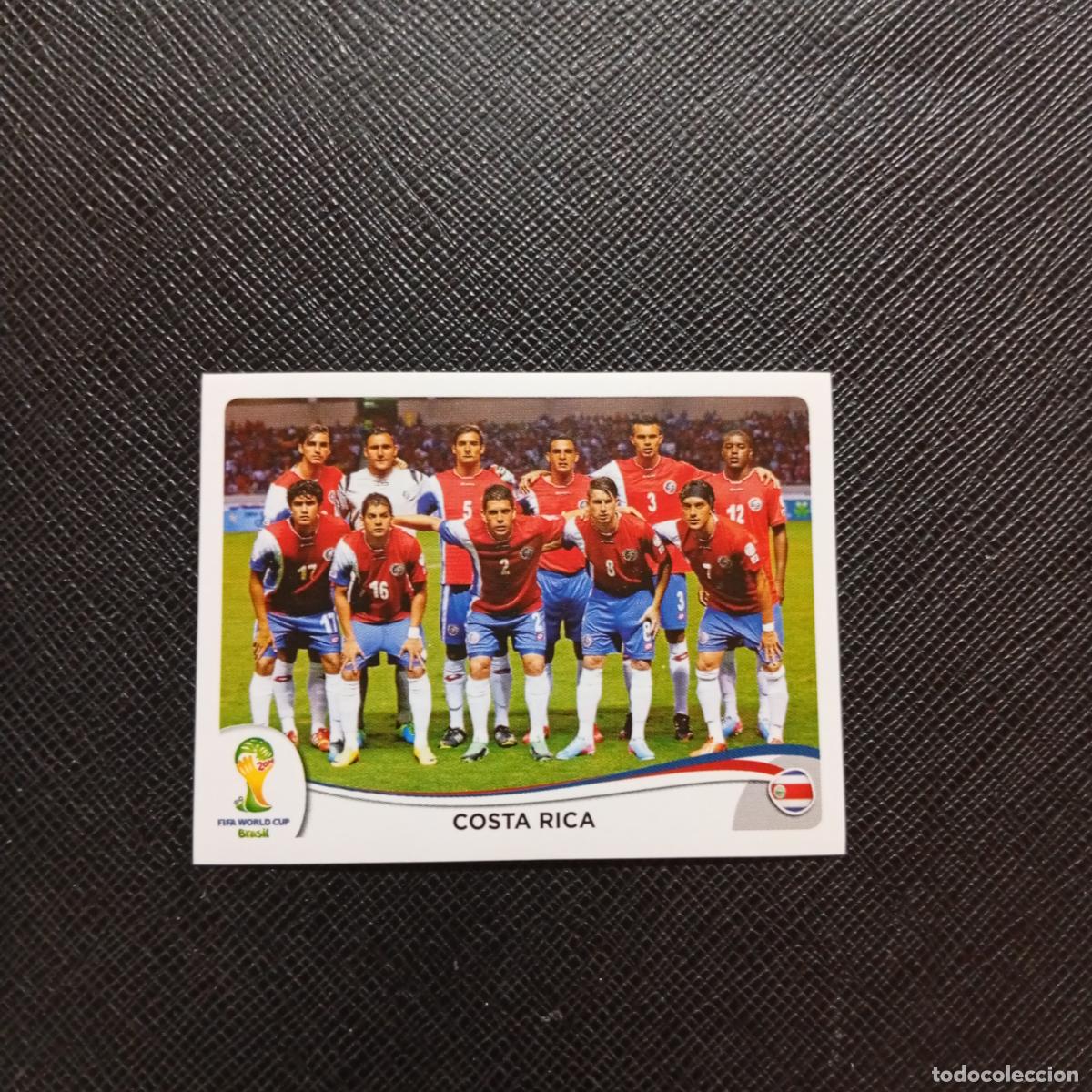Cromos de f&uacute;tbol: 280 ALINEACION COSTA RICA PANINI MUNDIAL BRASIL 2014 CROMO FUTBOL 14 - SIN PEGAR - CJ1