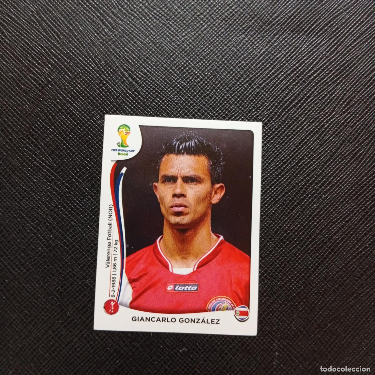 Cromos de f&uacute;tbol: 282 GIANCARLO GONZALEZ COSTA RICA PANINI MUNDIAL BRASIL 2014 CROMO FUTBOL 14 - SIN PEGAR - CJ1