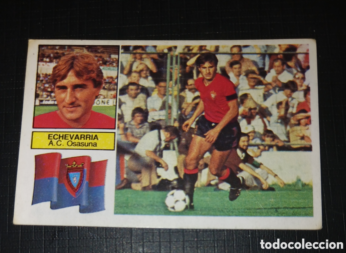 Cromos de f&uacute;tbol: Cromo Echevarria A.C. Osasuna Ed. Este Liga 1982 1983 82-83 Sin pegar, nunca pegado