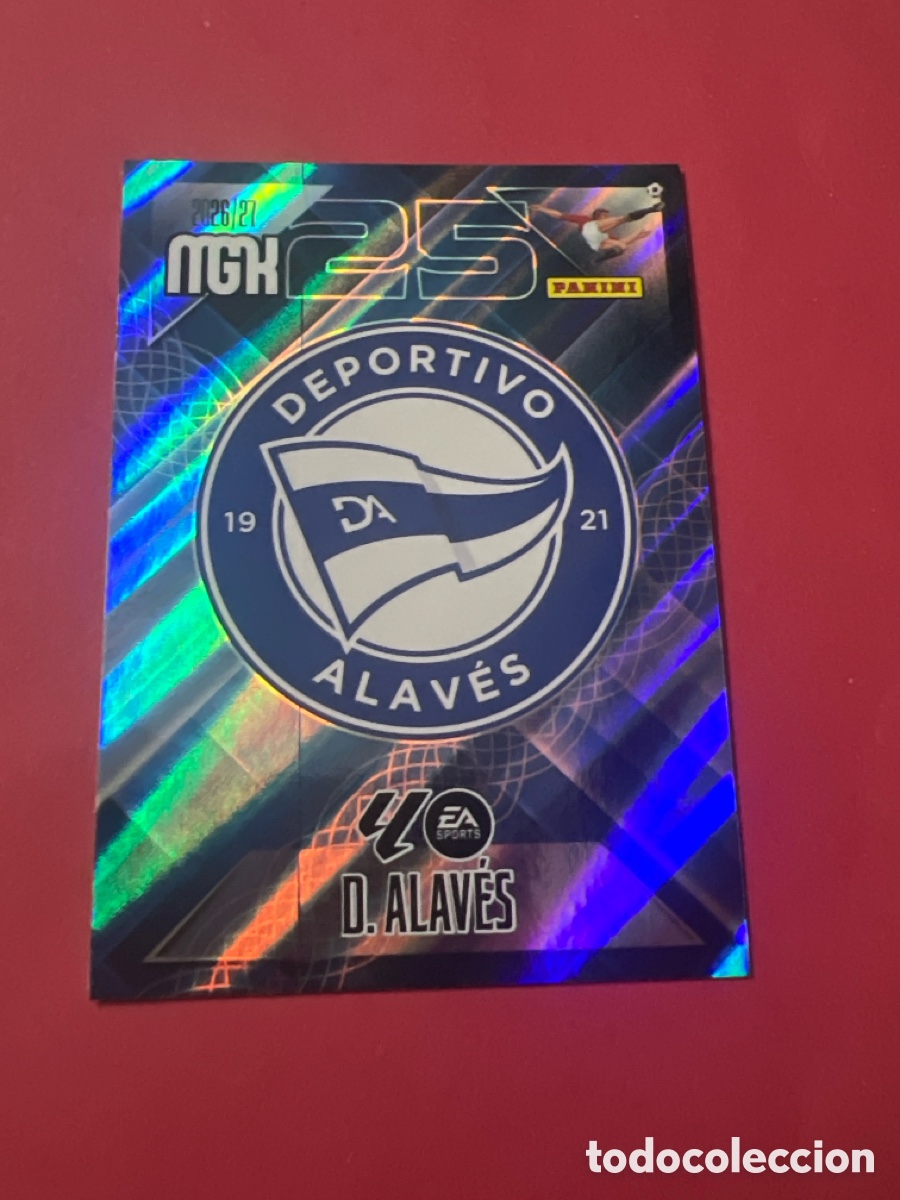 Cromos de f&uacute;tbol: C3379. MEGACRACKS MGK 2026 2027 26 27 PANINI N&ordm; 19 ESCUDO ALAVES