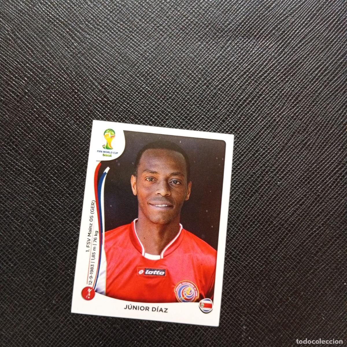 Cromos de f&uacute;tbol: 286 JUNIOR DIAZ COSTA RICA PANINI MUNDIAL BRASIL 2014 CROMO FUTBOL 14 - SIN PEGAR - CJ1