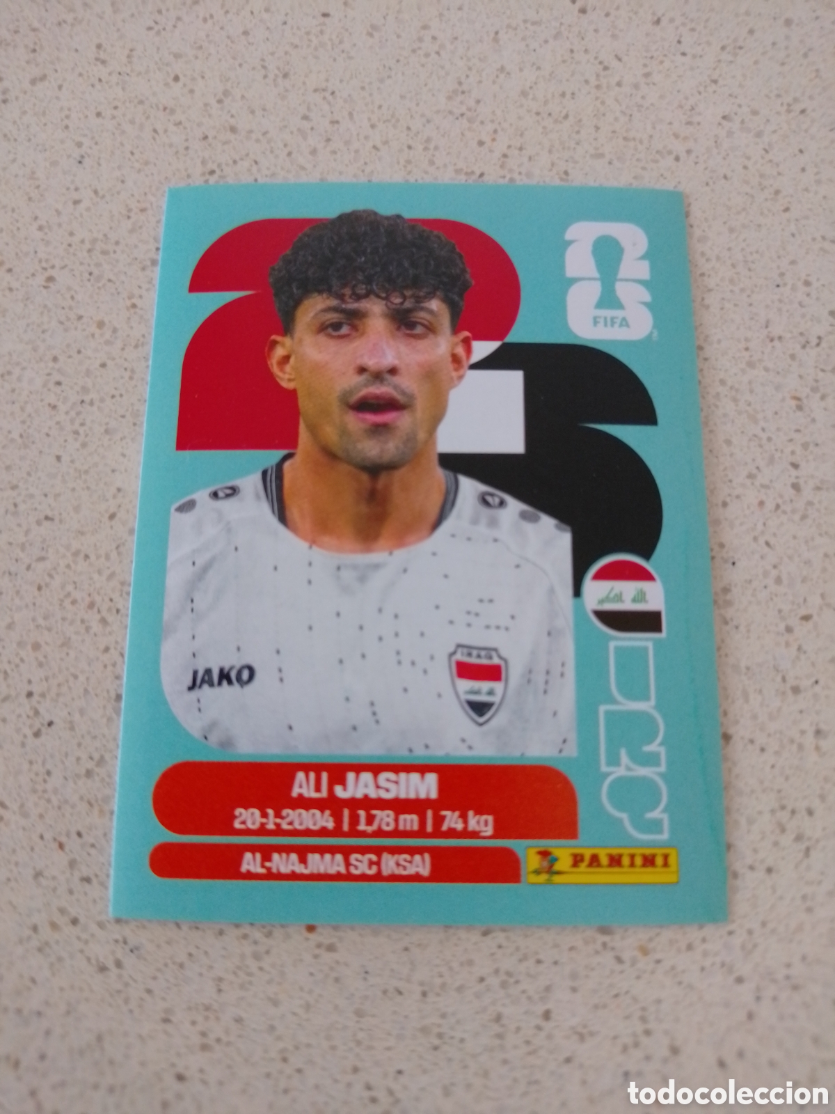 Cromos de f&uacute;tbol: CROMO NUMERO 12 JASIM IRAQ. MUNDIAL 2026. PANINI.