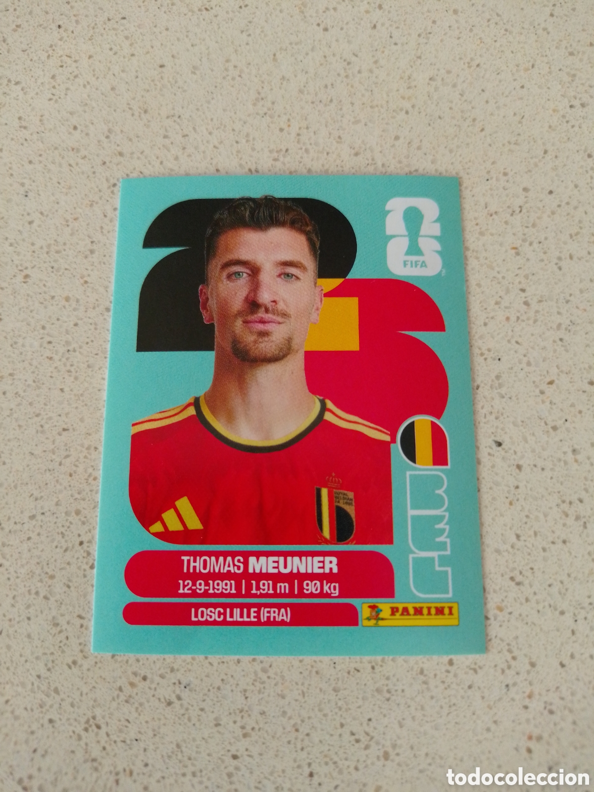 Cromos de f&uacute;tbol: CROMO NUMERO 8 MEUNIER BELGICA. MUNDIAL 2026. PANINI.