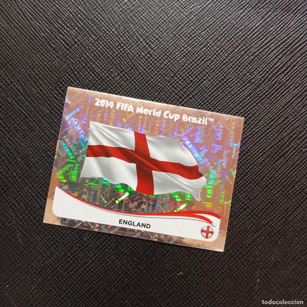 Cromos de f&uacute;tbol: 298 ESCUDO INGLATERRA PANINI MUNDIAL BRASIL 2014 CROMO FUTBOL 14 - SIN PEGAR - CJ1