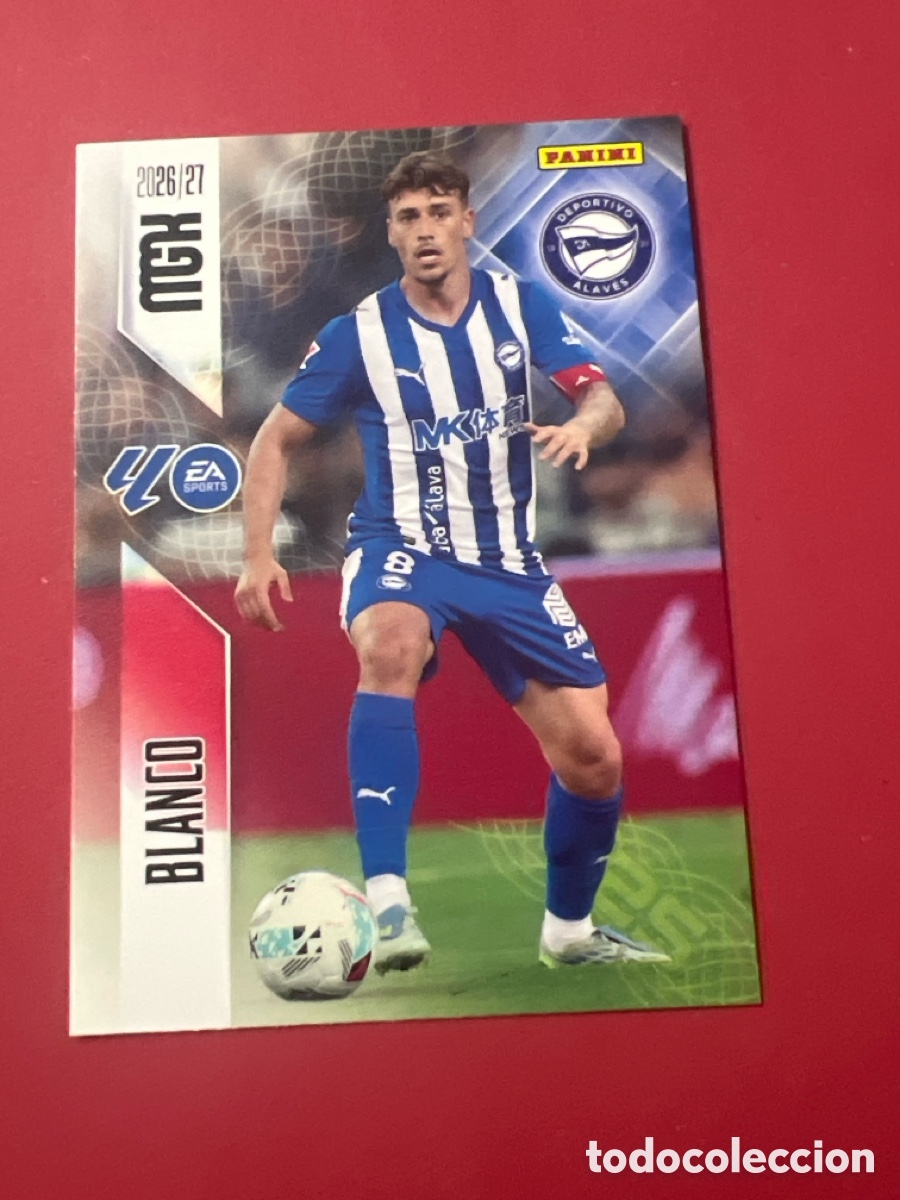 Cromos de f&uacute;tbol: C3393. 28 BLANCO DEPORTIVO ALAVES MEGACRACKS MGK 26 27 PANINI 2026 2027