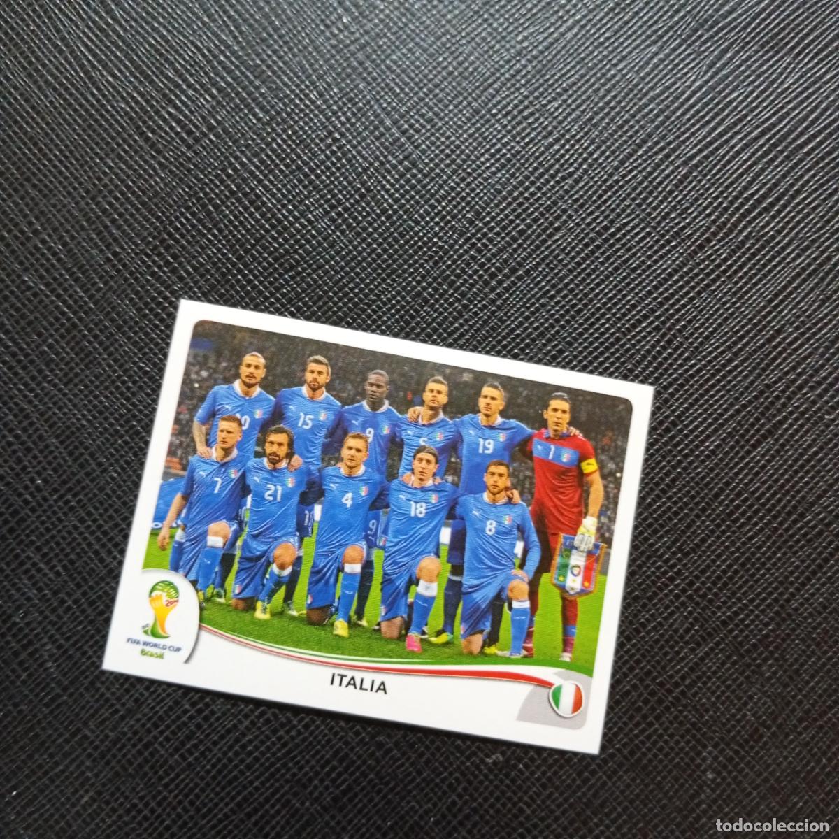 Cartes &agrave; collectionner de Football: 318 ALINEACION ITALIA PANINI MUNDIAL BRASIL 2014 CROMO FUTBOL 14 - SIN PEGAR - CJ1