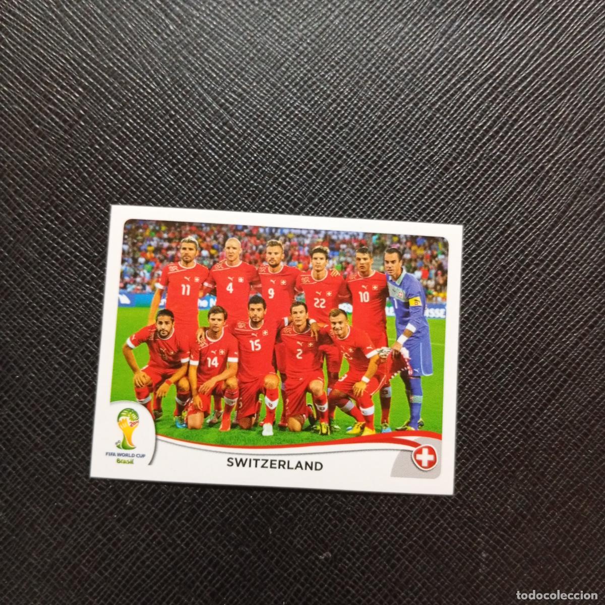 Cartes &agrave; collectionner de Football: 337 ALINEACION SUIZA PANINI MUNDIAL BRASIL 2014 CROMO FUTBOL 14 - SIN PEGAR - CJ1
