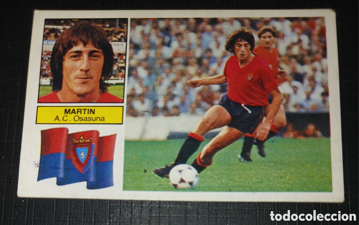 Cartes &agrave; collectionner de Football: Cromo Martin A.C. Osasuna Ed. Este Liga 1982 1983 82-83 Sin pegar, nunca pegado
