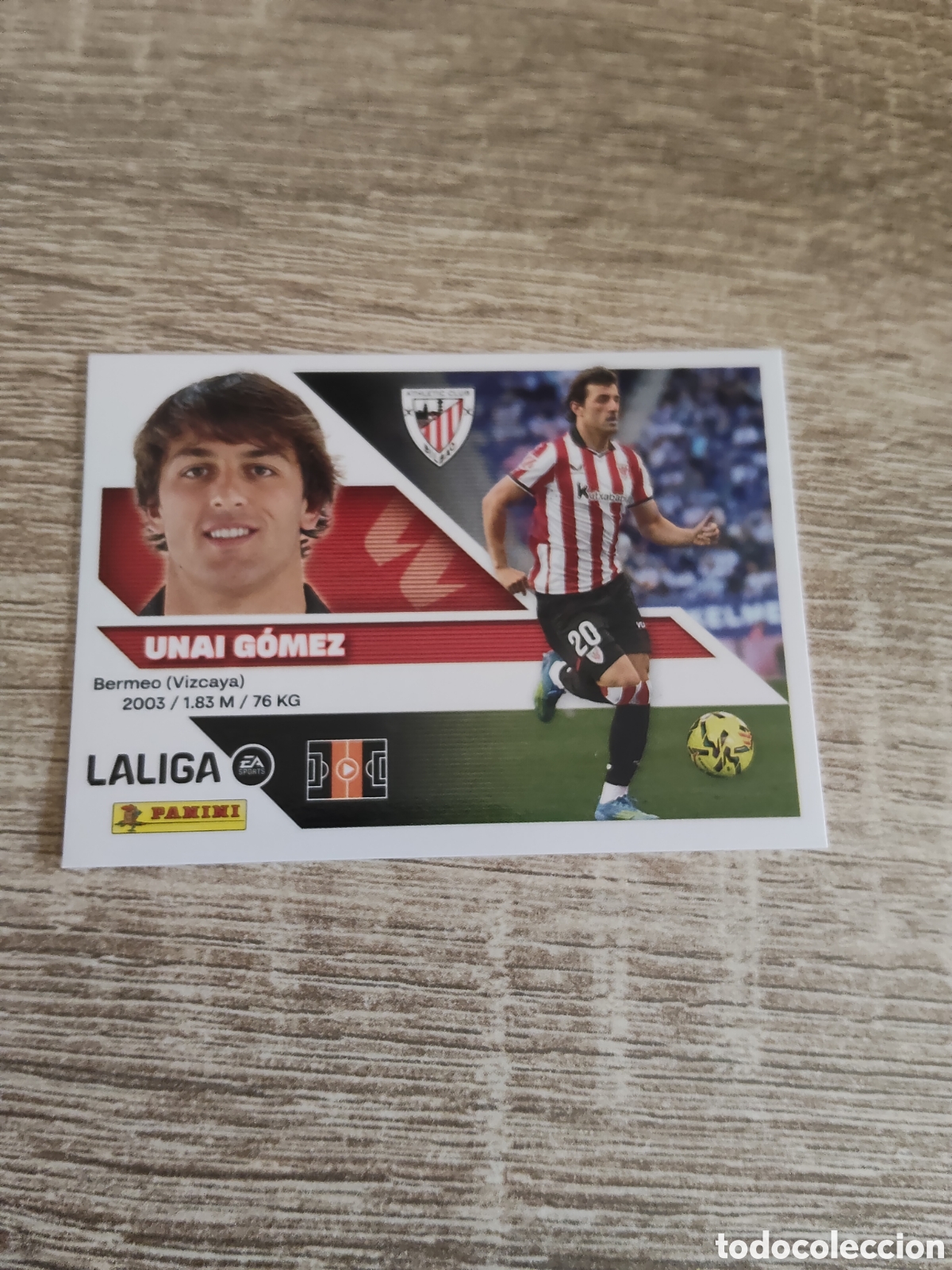 Cromos de f&uacute;tbol: Unai G&oacute;mez Athletic de Bilbao liga 2026 2027 26 27 ediciones este