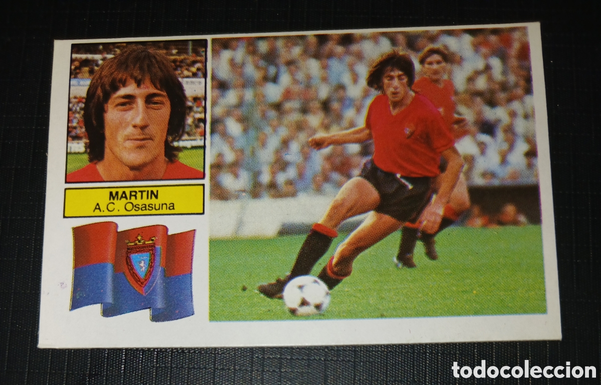Cromos de f&uacute;tbol: Cromo Martin A.C. Osasuna Ed. Este Liga 1982 1983 82-83 Sin pegar, nunca pegado
