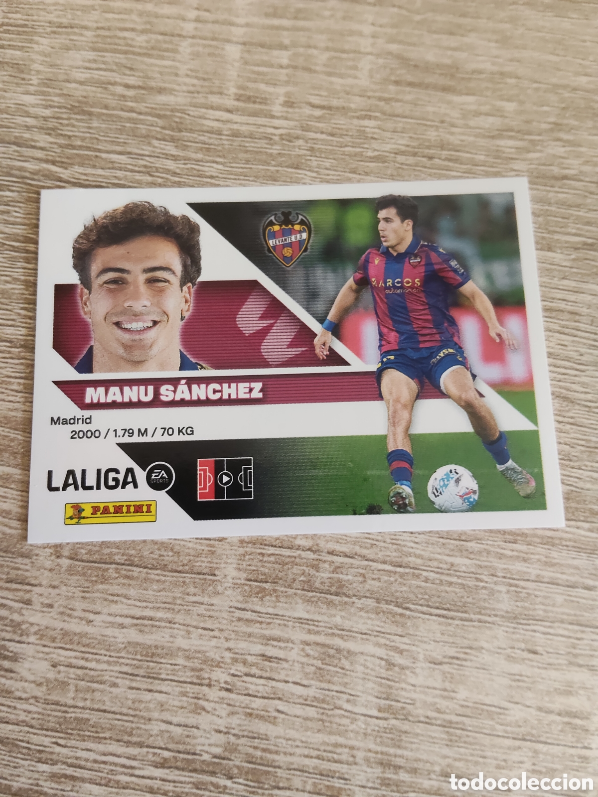 Cromos de f&uacute;tbol: Manu S&aacute;nchez Levante liga 2026 2027 26 27 ediciones este