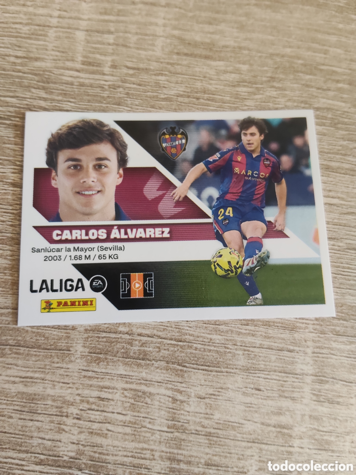 Cromos de f&uacute;tbol: Carlos &Aacute;lvarez Levante liga 2026 2027 26 27 ediciones este