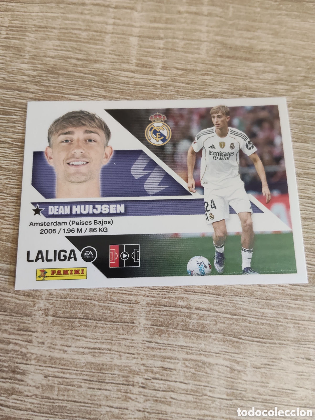 Cromos de f&uacute;tbol: Huijsen Real Madrid liga 2026 2027 26 27 ediciones este