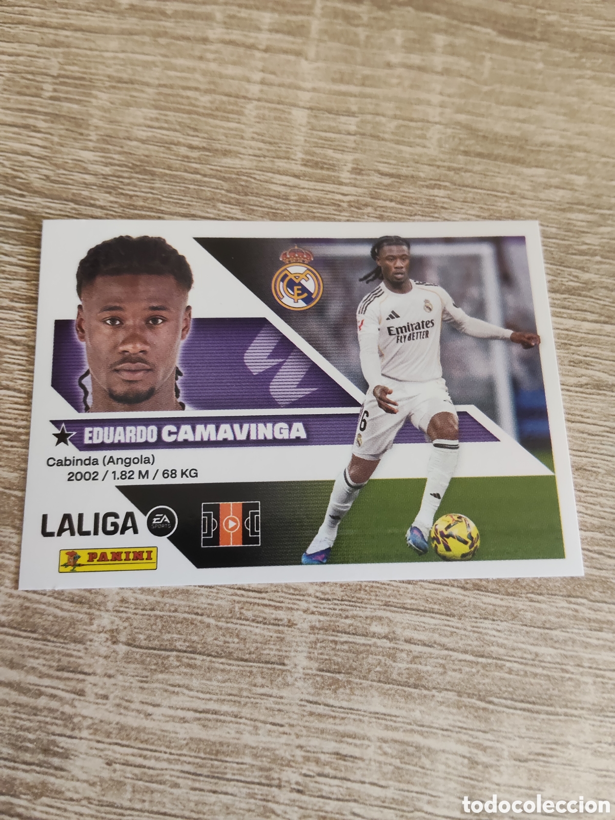 Cromos de f&uacute;tbol: Camavinga Real Madrid liga 2026 2027 26 27 ediciones este