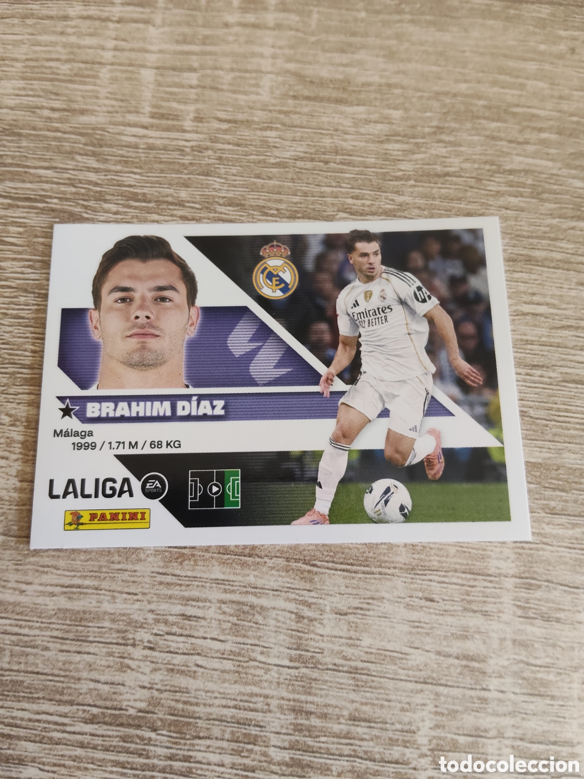 Cromos de f&uacute;tbol: Brahim D&iacute;az Real Madrid liga 2026 2027 26 27 ediciones este