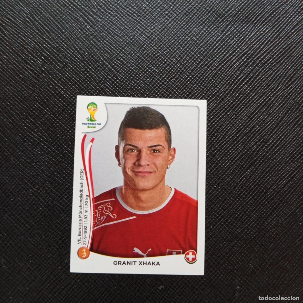 Cromos de f&uacute;tbol: 349 GRANT XHAKA SUIZA PANINI MUNDIAL BRASIL 2014 CROMO FUTBOL 14 - SIN PEGAR - CJ1