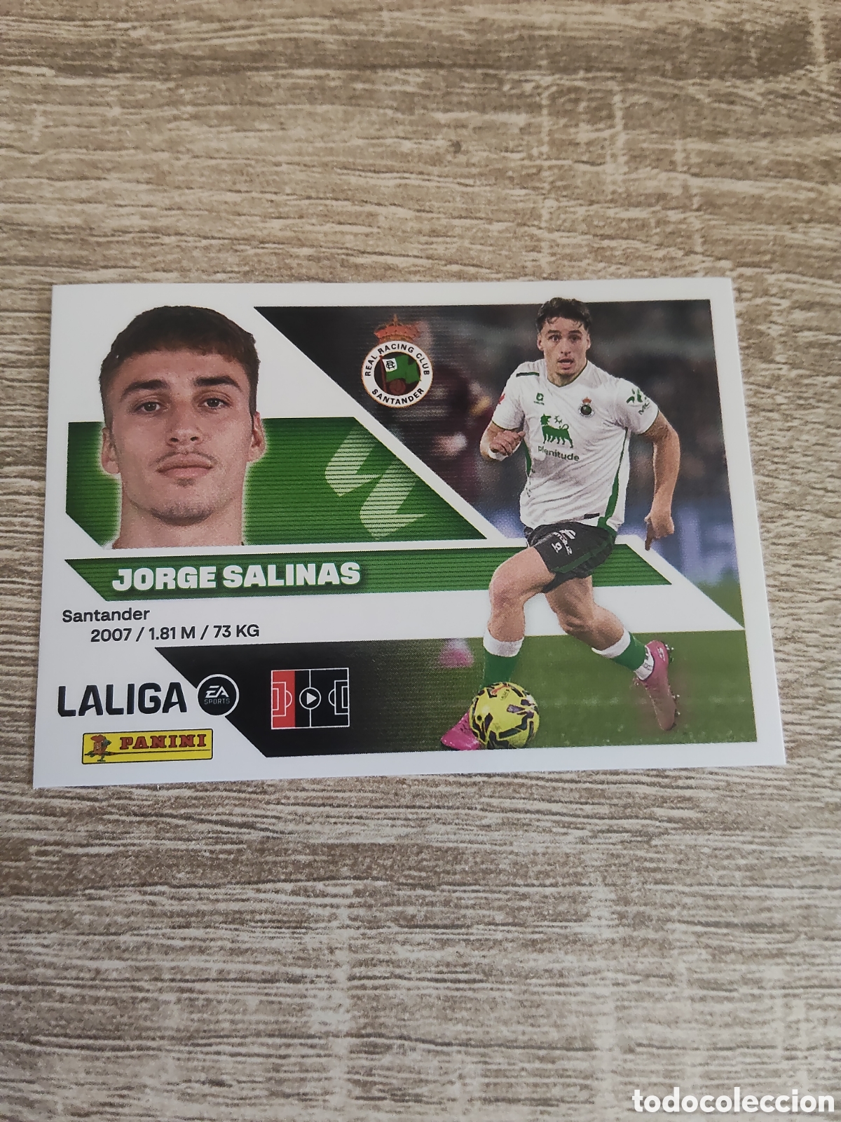 Cromos de f&uacute;tbol: Jorge Salinas Racing de Santander liga 2026 2027 26 27 ediciones este