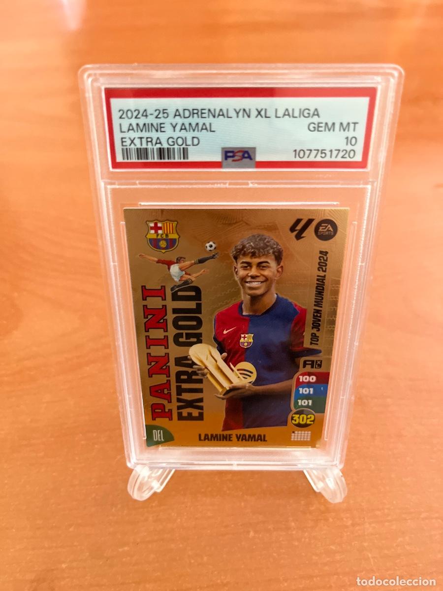 Cromos de f&uacute;tbol: 2024-25 ADRENALYN XL LAMINE YAMAL EXTRA GOLD PSA 10