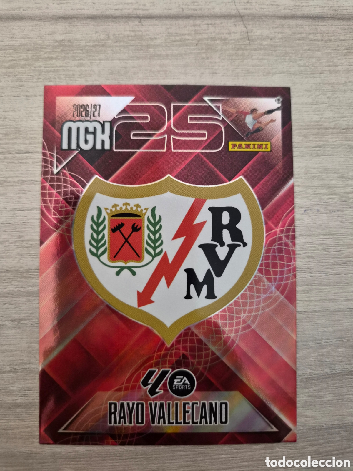 Cromos de f&uacute;tbol: N&deg;289 Rayo Vallecano Escudo Megacracks 26/27