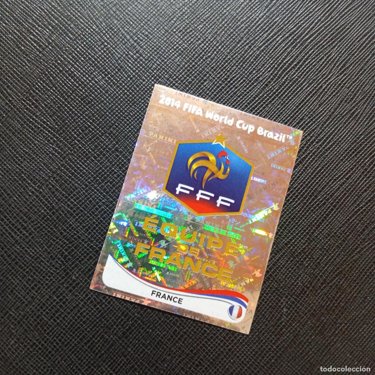 Cromos de f&uacute;tbol: 374 ESCUDO FRANCIA PANINI MUNDIAL BRASIL 2014 CROMO FUTBOL 14 - SIN PEGAR - CJ1