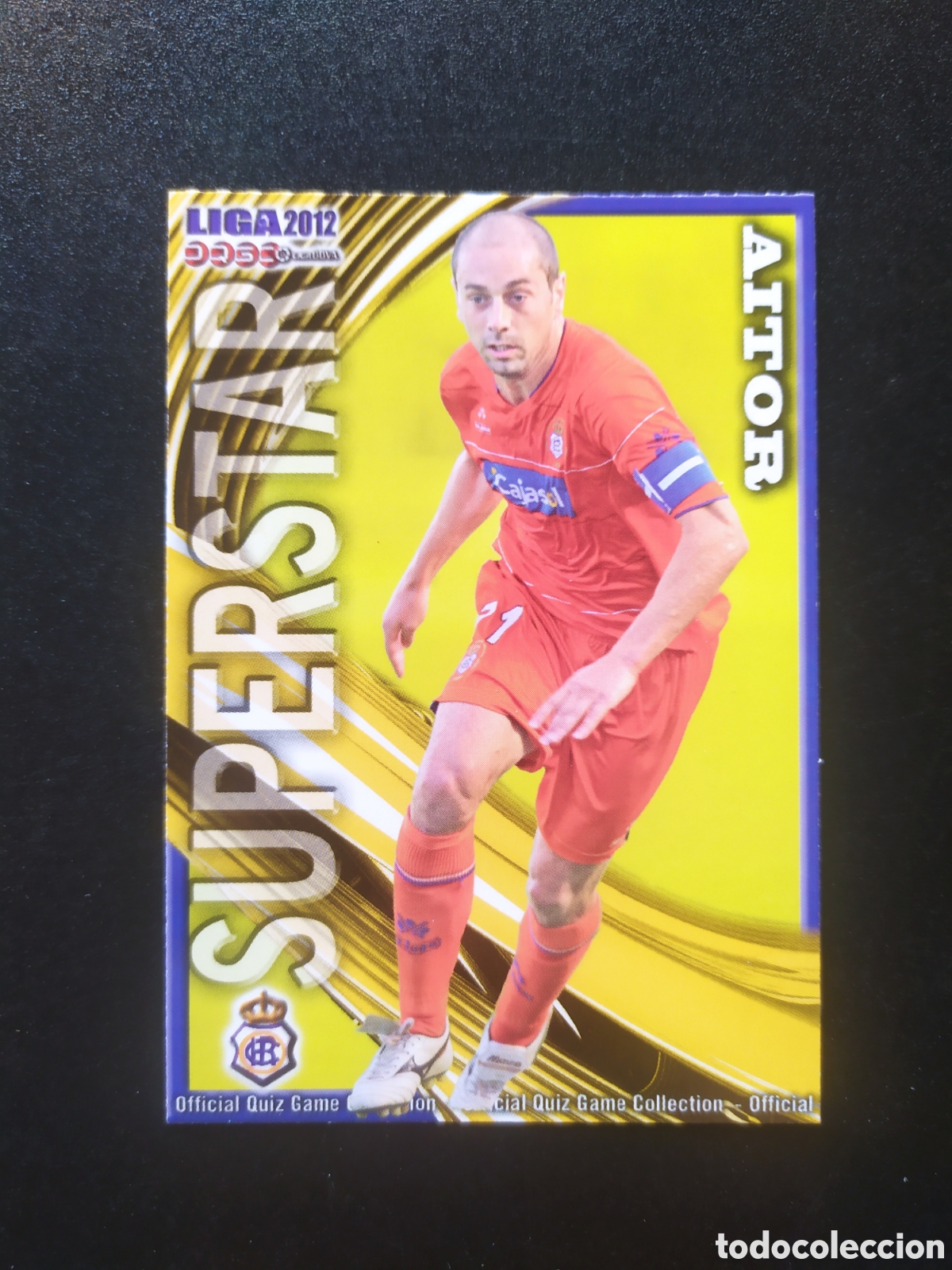 Cromos de f&uacute;tbol: Mundicromo fichas Liga 2011 2012 11 12 Aitor superstar mate n&deg; 963 Recreativo Huelva