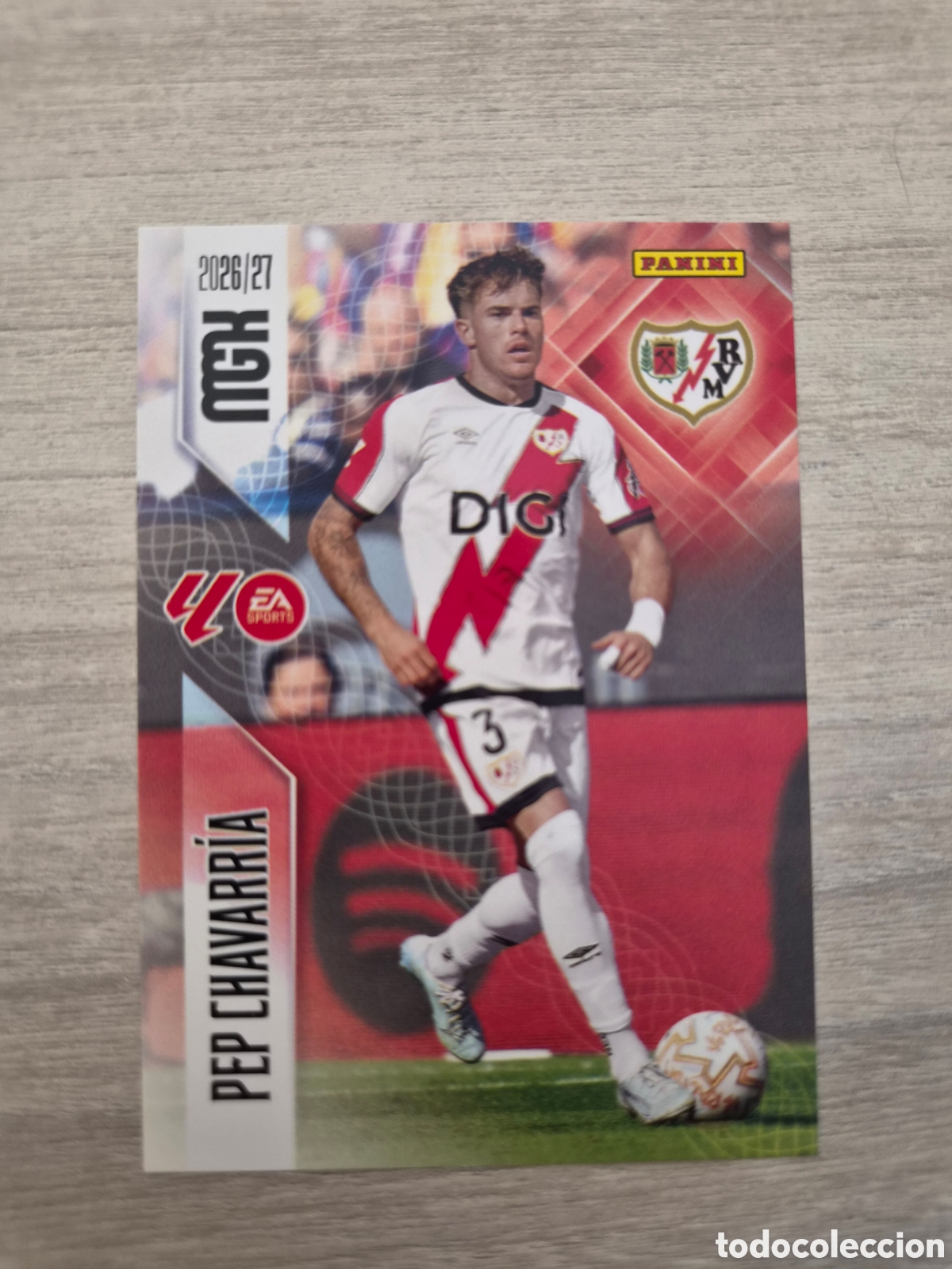 Cromos de f&uacute;tbol: N&deg;297 Rayo Vallecano Pep Chavarria Megacracks 26/27