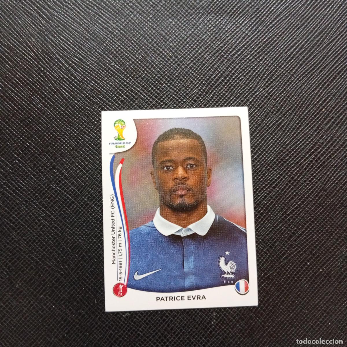 Cromos de f&uacute;tbol: 377 PATRICE EVRA FRANCIA PANINI MUNDIAL BRASIL 2014 CROMO FUTBOL 14 - SIN PEGAR - CJ1