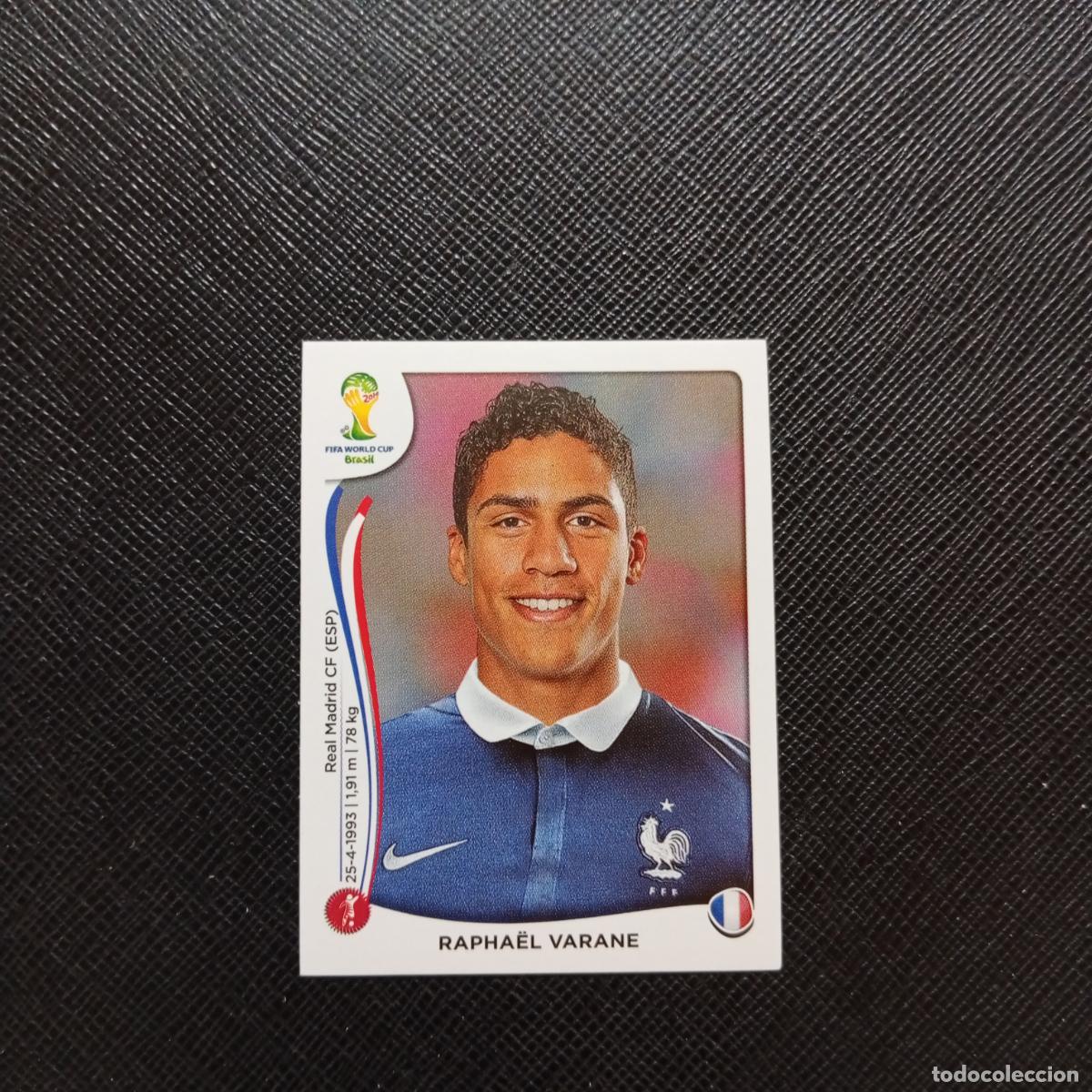 Cromos de f&uacute;tbol: 379 RAPHAEL VARANE FRANCIA PANINI MUNDIAL BRASIL 2014 CROMO FUTBOL 14 - SIN PEGAR - CJ1