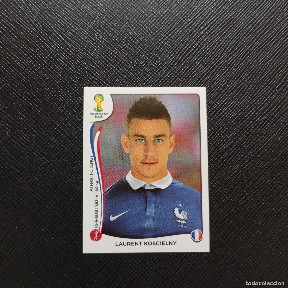 Cromos de f&uacute;tbol: 380 LAURENT KOSCIELNY FRANCIA PANINI MUNDIAL BRASIL 2014 CROMO FUTBOL 14 - SIN PEGAR - CJ1